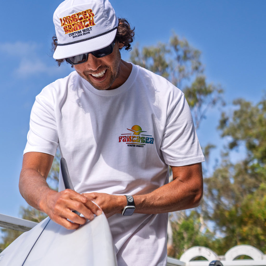 Fantasea Sunset seagull T-Shirt twin fin burleigh Heads surf tee