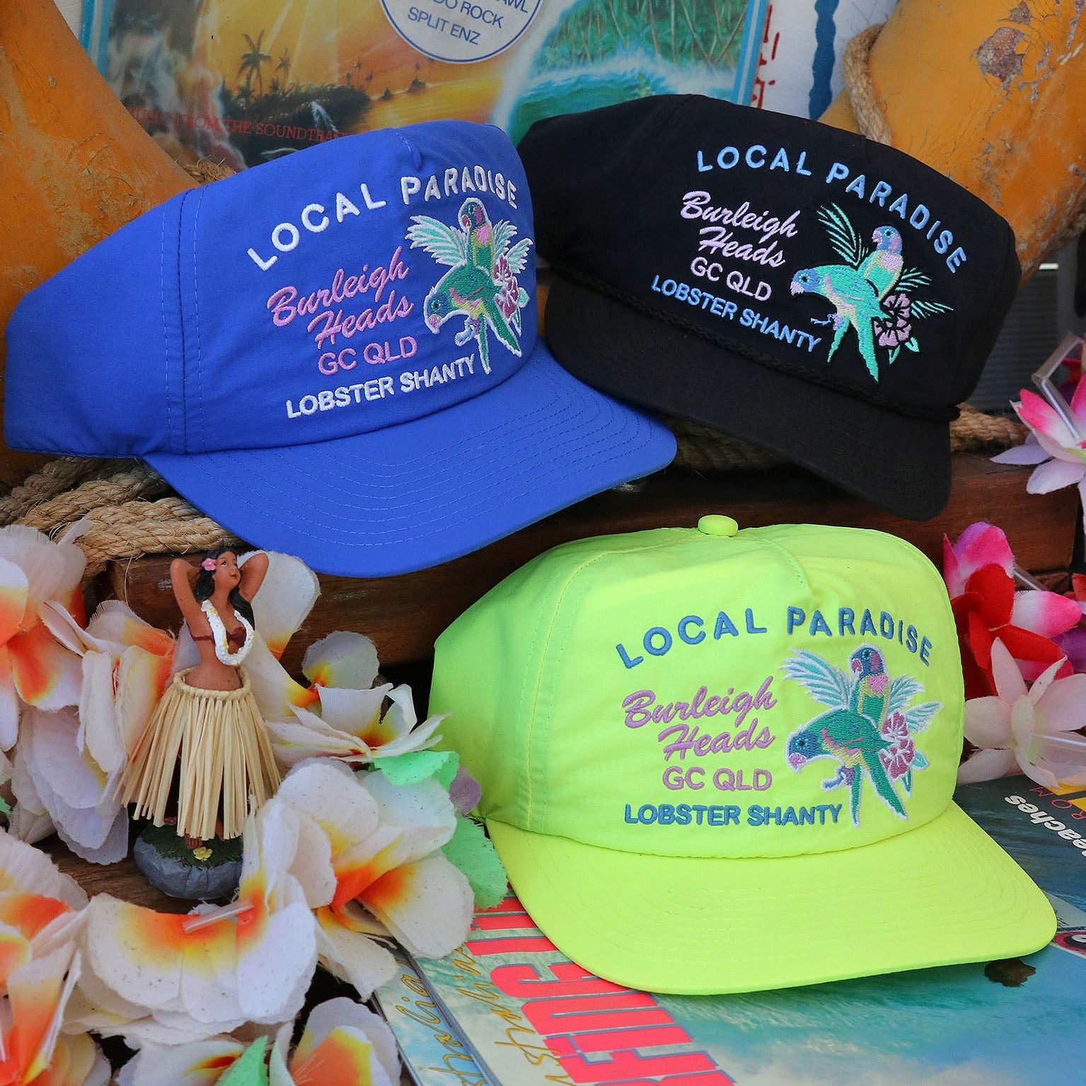 Local Cap Local Paradise - Yellow Surf Cap – Lobster Shanty