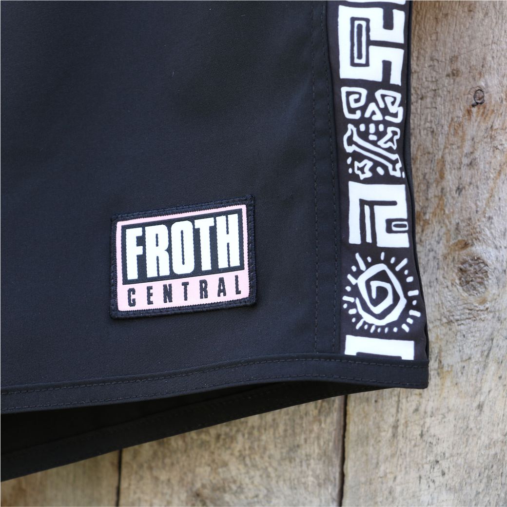 Steppin Razor - Black Surf Trunk – Lobster Shanty